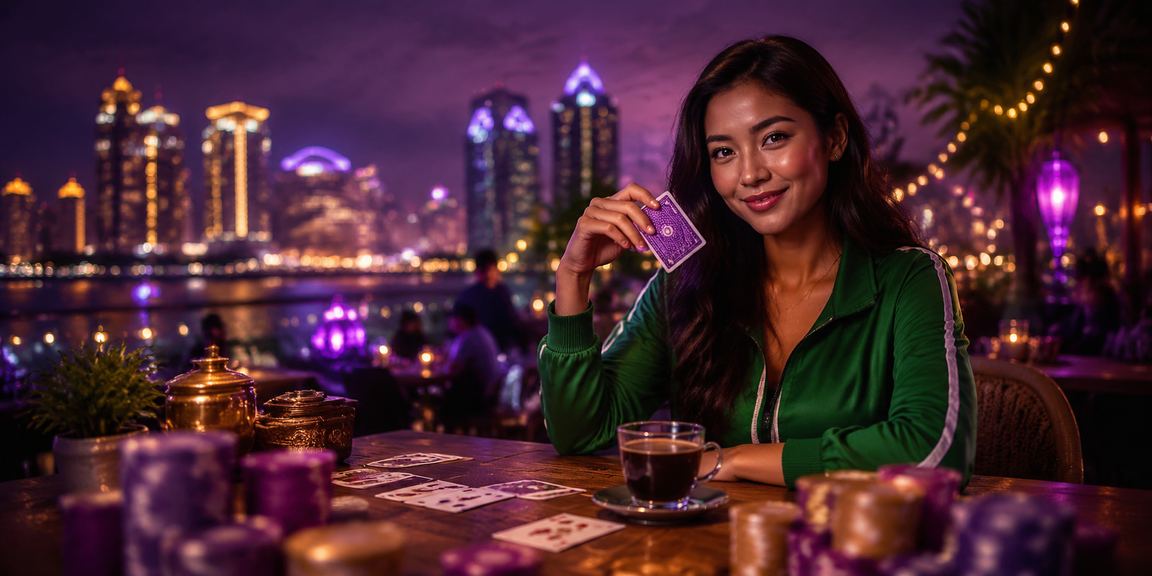 Pemain menikmati permainan kartu santai sambil minum kopi di Vietnam